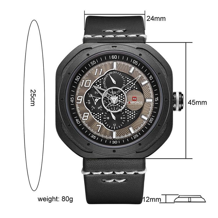 Sport Square Outdoor Alloy Men Watch