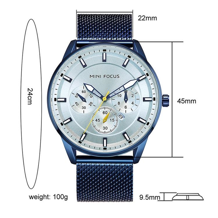 Wire Belt Quartz Watch For Menn