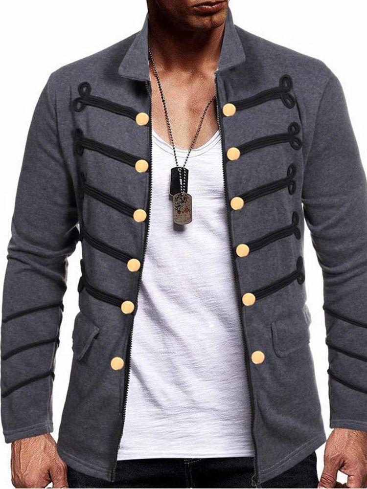 Color Slim Lapel Fall Slim Jacket For Menn