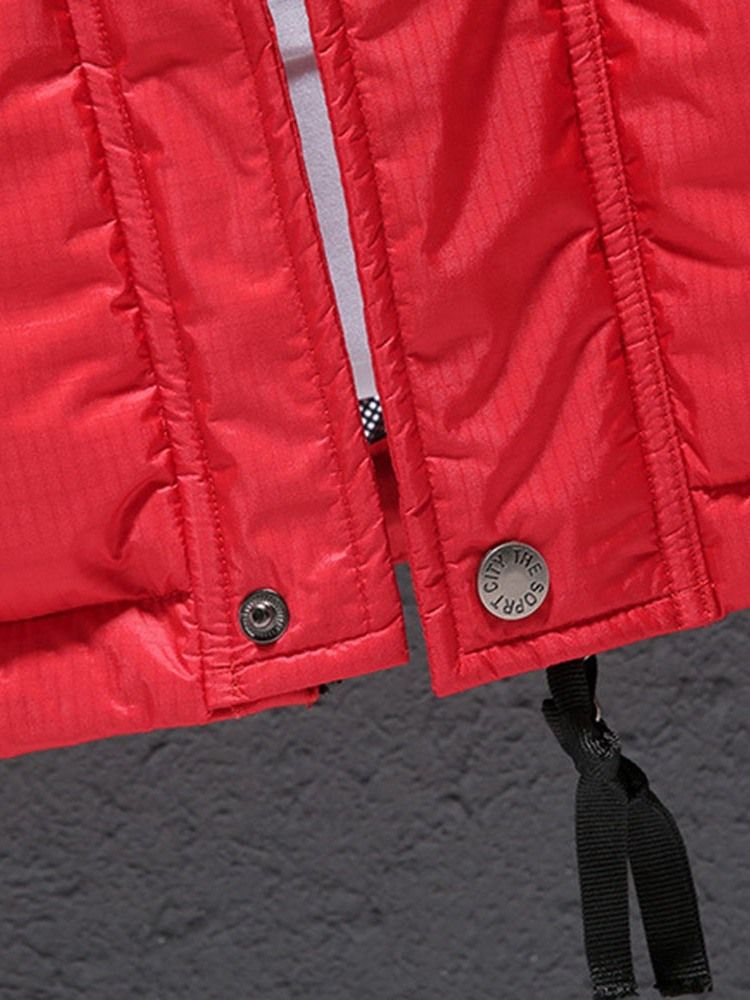 Hooded Zipper European Style Menns Dunjakke