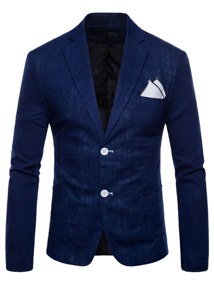 Plain Thin Loose Mens Blazer