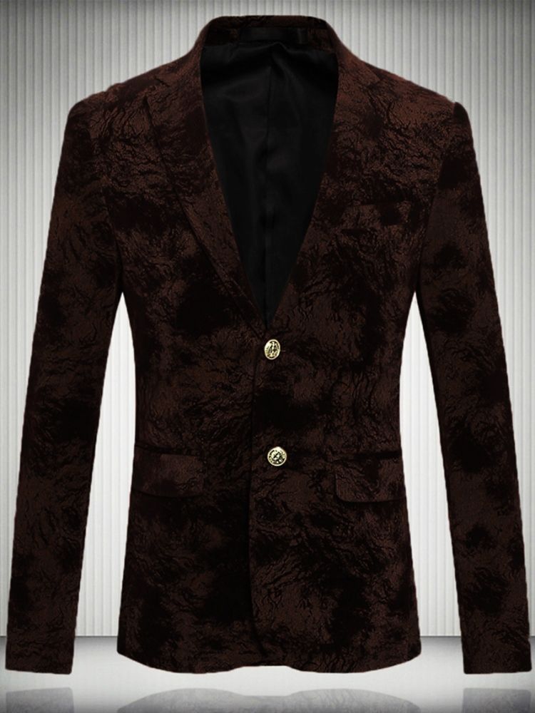 Two-button Floral Quality Vogue Blazer For Menn