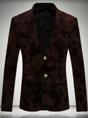 Two-button Floral Quality Vogue Blazer For Menn