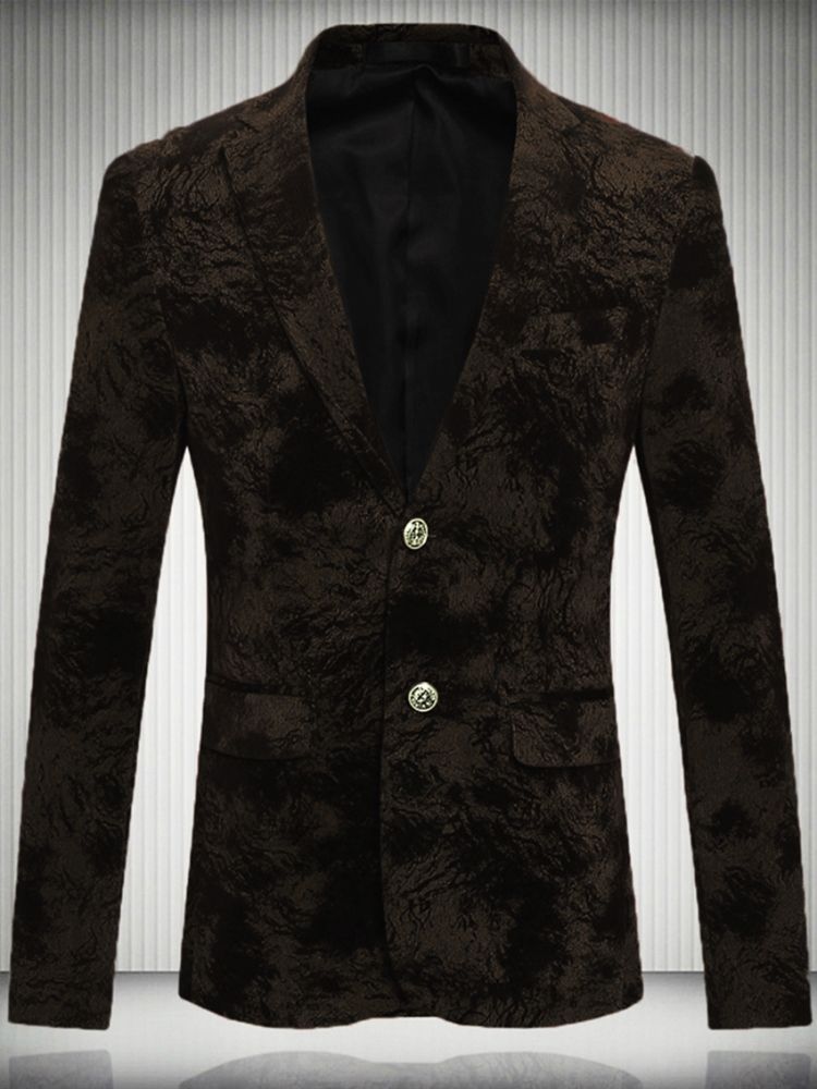 Two-button Floral Quality Vogue Blazer For Menn